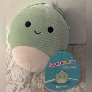 Squishmallow Barnes the Turtle in Corduroy Squishdate 12/02/2022 5 inch